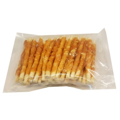 Zoom bild av Petcare Private Label PL Treateaters Twisted Chicken 350g tuggpinnar hundtugg kyckling råhud torkad kycklingfile tvistade pinnar
