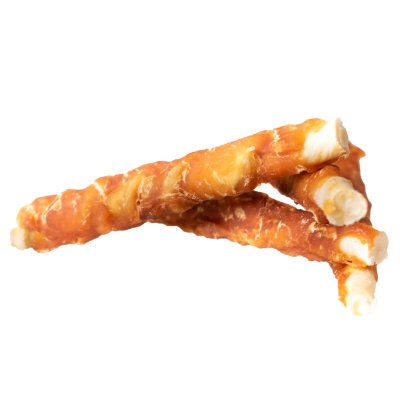 Zoom bild av Petcare Private Label PL Treateaters Twisted Chicken 350g tuggpinnar hundtugg kyckling råhud torkad kycklingfile tvistade pinnar