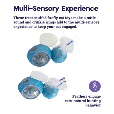 Zoom bild av Petstages Firefly Treat Stuffer Glow-In-The-Dark 2-p