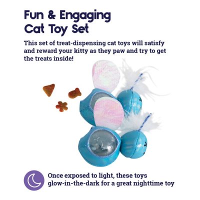Zoom bild av Petstages Firefly Treat Stuffer Glow-In-The-Dark 2-p