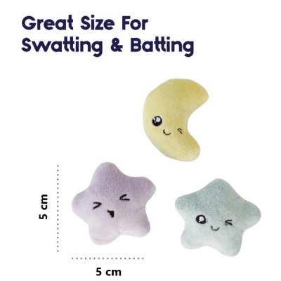 Zoom bild av Petstages Toss 'N Twinkle Catnip Cat Toys - 3 Pack, Multi