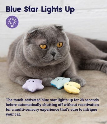 Zoom bild av Petstages Toss 'N Twinkle Catnip Cat Toys - 3 Pack, Multi