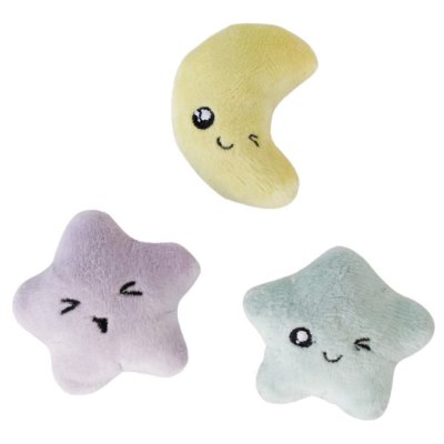 Zoom bild av Petstages Toss 'N Twinkle Catnip Cat Toys - 3 Pack, Multi