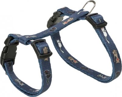 Zoom bild av Junior kattsele för kattunge kitten sele+koppel, kattmotiv, 21-33 cm/8 mm, 1.20 m