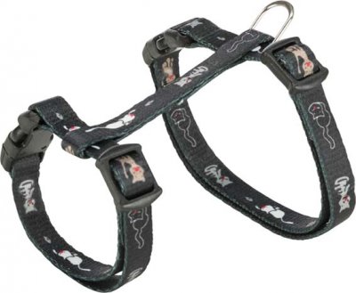 Zoom bild av Junior kattsele för kattunge kitten sele+koppel, kattmotiv, 21-33 cm/8 mm, 1.20 m