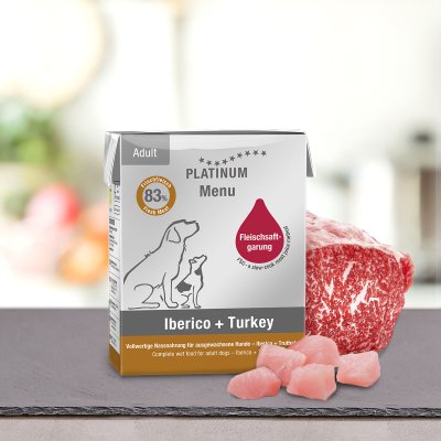 Zoom bild av Platinum MENU Iberico+Turkey 90 g 375 g hundfoder våtfoder fläskkött kalkon