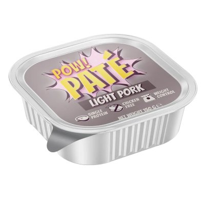 Zoom bild av POW! Dog Light Pork Paté 150g hundfoder våtfoder våtmat hundmat gris fläsk kalorisnålt kycklingfritt weight control singelprotei