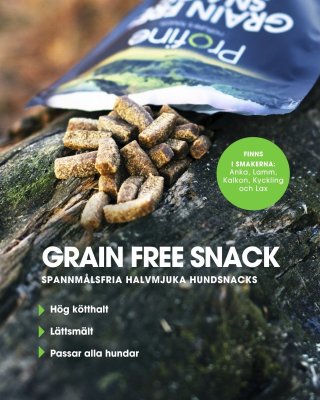 Zoom bild av Profine Dog Grain Free Semi Moist Snack Chicken 200g hundgodis halvmjukt kyckling spannmålsfritt