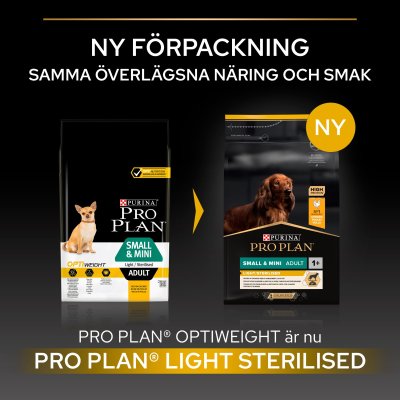 hundfoder torrfoder hund kastrerad övervikt sterilized chicken purina pro plan optiweight