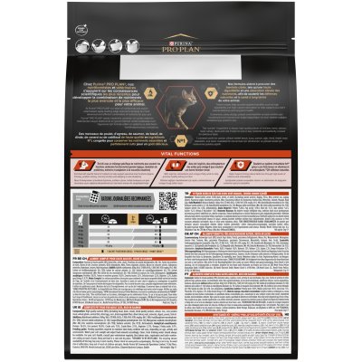 Zoom bild av kattfoder kattmat vuxenkatt immunförsvar optisenses proplan purina katt