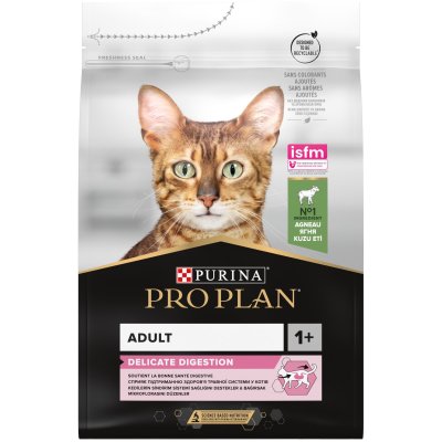 Zoom bild av kattfoder kattmat matsmältning känslig mage katt delicate digestion proplan purina