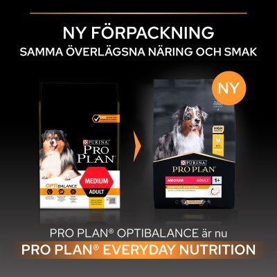 hundfoder hundmat optibalance everyday nutrition medium optinutrition proplan kyckling