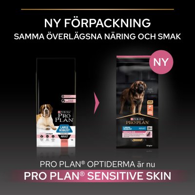 hundfoder hundmat purina proplan optiderma sensitive skin storhund
