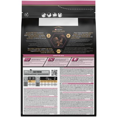 hundfoder hundmat optiderma proplan valpfoder hudvårdande känslig hud pälsvårdande blank päls lax purina