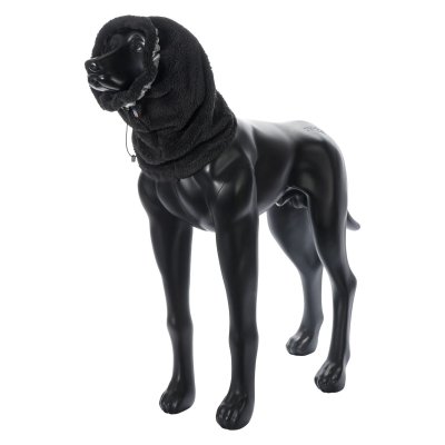 Zoom bild av Rukka Pets Plush Tube Scarf black hundhalsduk svart reflex halsduk hund vinter scarf värmande hundtillbehör skydd för hundens ör