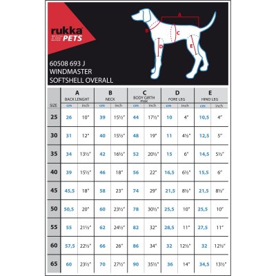 Zoom bild av rukka windmaster overall black svart mönster vindskydd hundoverall hundtäcke vindtäcke justerbar vattenskydd regnskydd reflex
