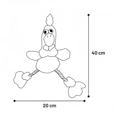 Zoom bild av Malita Tupp Plush Rooster Blue 40 cm