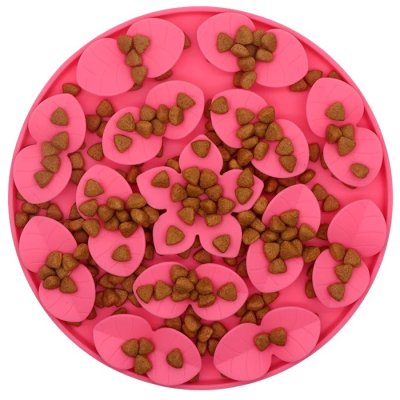 Zoom bild av slickmatta slickplatta lickimat silikon flytande hundgodis belöningsgodis churu leverpastej