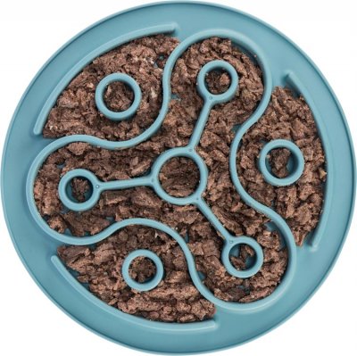 Zoom bild av Slow Feed fodermatta, TPE, ø 28 cm, blå