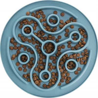 Zoom bild av Slow Feed fodermatta, TPE, ø 28 cm, blå