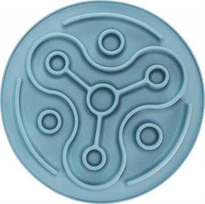 Zoom bild av Slow Feed fodermatta, TPE, ø 28 cm, blå