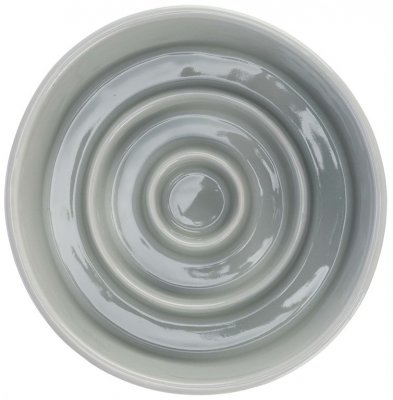 Zoom bild av Slow Feed skål, keramik, 0.45 l/ø 14 cm, grå/blå