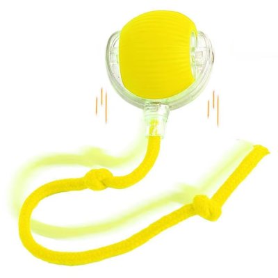 Zoom bild av kattleksak smart robot boll svansboll viral sociala medier tiktok laddningsbar leksaksboll kattboll leksak katt röd grön grå