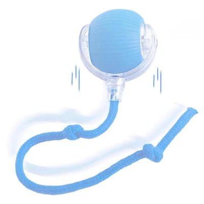 Zoom bild av kattleksak smart robot boll svansboll viral sociala medier tiktok laddningsbar leksaksboll kattboll leksak katt röd grön grå