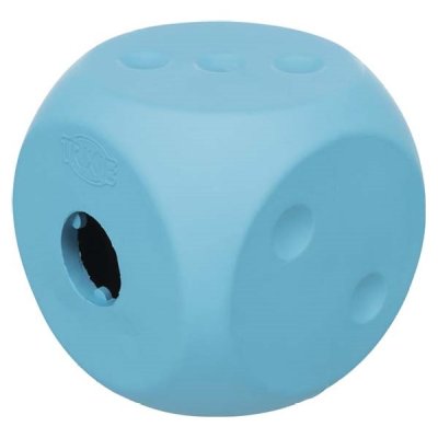 Zoom bild av hundleksak aktiveringsleksak snacksgömma hundaktivering belöning naturgummi blandade färger färgglad trixie