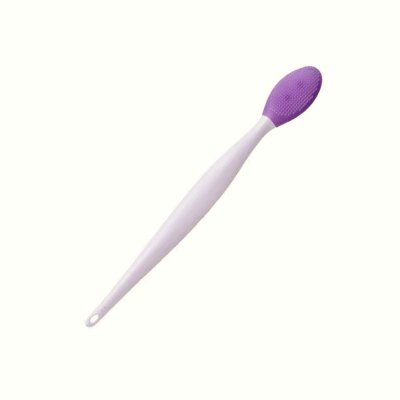 Zoom bild av Tandborste silikonborsthuvud 15 cm, plommonrosa