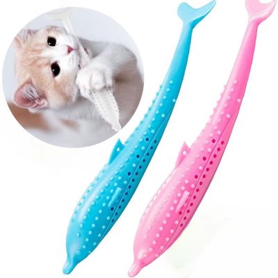 Zoom bild av Tandvårdsfisk för katt, rosa