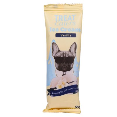 Zoom bild av Treat Eaters Ice Cream Vanilla 50g petcare hundglass vanilj svalkande sommar