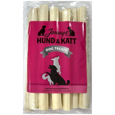 Zoom bild av hundtugg tuggpinnar tuggrullar nöt biff hund tugg hundgodis hundsnacks nöthud nötkött