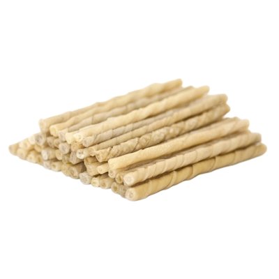 Zoom bild av Treateaters Twisted Stick Natural 8 mm, 100-pack tuggben hundtugg naturlig kohud nötkreatur tuggpinnar 500g