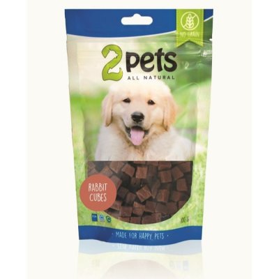 2pets Dogsnack Rabbit Cubes 100 g