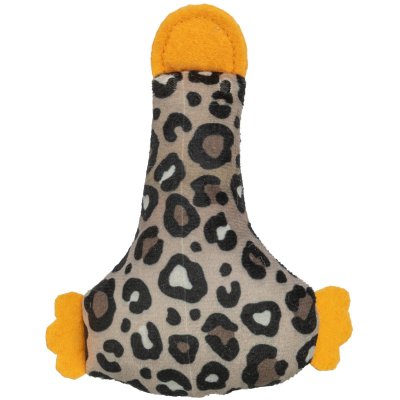 Zoom bild av Trixie Anka Leo m kattmynta, 12 cm kattleksak and leopardmönster plysch beige brun