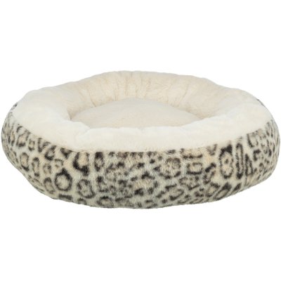 Zoom bild av Trixie Bädd Leo rund, ø 50 cm, creme hundbädd mjuk mysig kant beige hund katt plysch