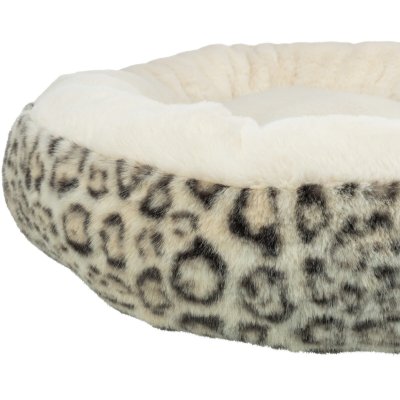 Zoom bild av Trixie Bädd Leo rund, ø 50 cm, creme hundbädd mjuk mysig kant beige hund katt plysch
