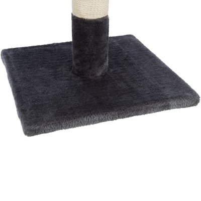 Zoom bild av klöspelare kattklös klösmöbel klöspinne grå beige sisal trixie