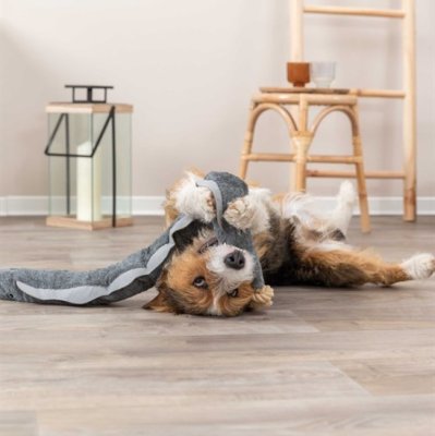 Zoom bild av hållbar hundleksak plyschleksak med rep interaktiv leksak för hund bästa hundleksaken för stora hundar slitstark mjuk leksak för