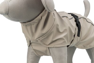 Zoom bild av hundtäcke regntäcke trixie husum sand beige mönstrat foder hundregntäcke vattentätt hundtäcke hundkläder regn skyddande reflex s