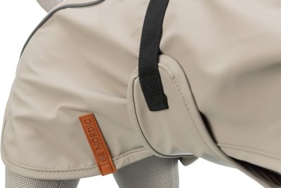 Zoom bild av hundtäcke regntäcke trixie husum sand beige mönstrat foder hundregntäcke vattentätt hundtäcke hundkläder regn skyddande reflex s