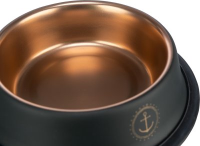 Zoom bild av hundmatskål