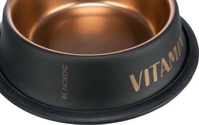 Zoom bild av hundmatskål