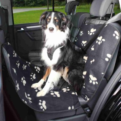 Bilskydd för baksäte, 0,65 × 1,45 m, svart/beige