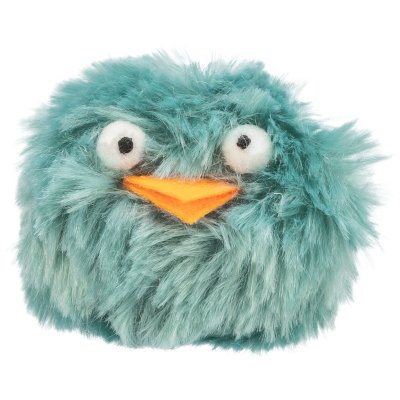 Zoom bild av kattleksak bjällerboll bjällra kattlek fluffboll rolig leksak katt rasslar 6 cm blandade färger fluff trixie