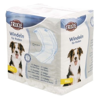 Zoom bild av Blöjor för hanhund, 12-pack, tre storlekar