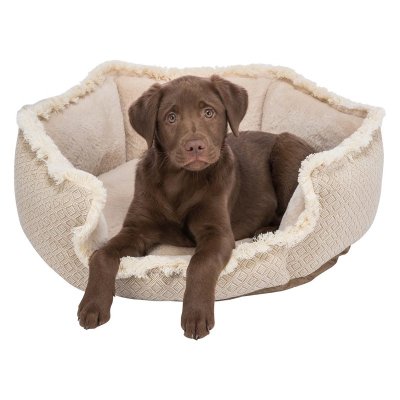 Zoom bild av Boho bädd rektangulär beige, flera storlekar