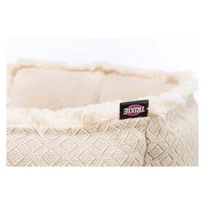 Zoom bild av Boho bädd rektangulär beige, flera storlekar