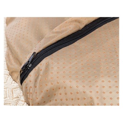 Zoom bild av Boho bädd rektangulär beige, flera storlekar